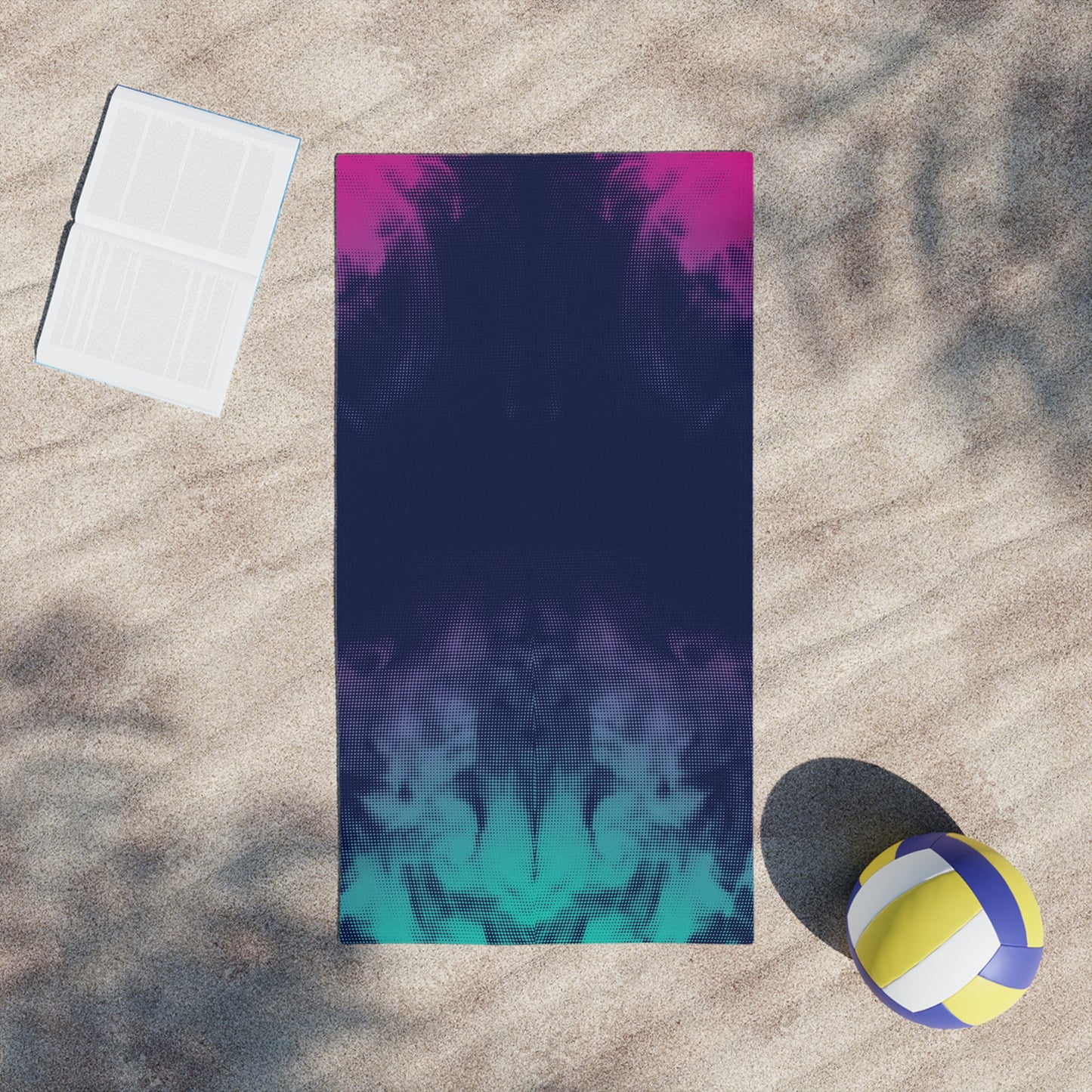Tie-Dye Ombre Beach Towel