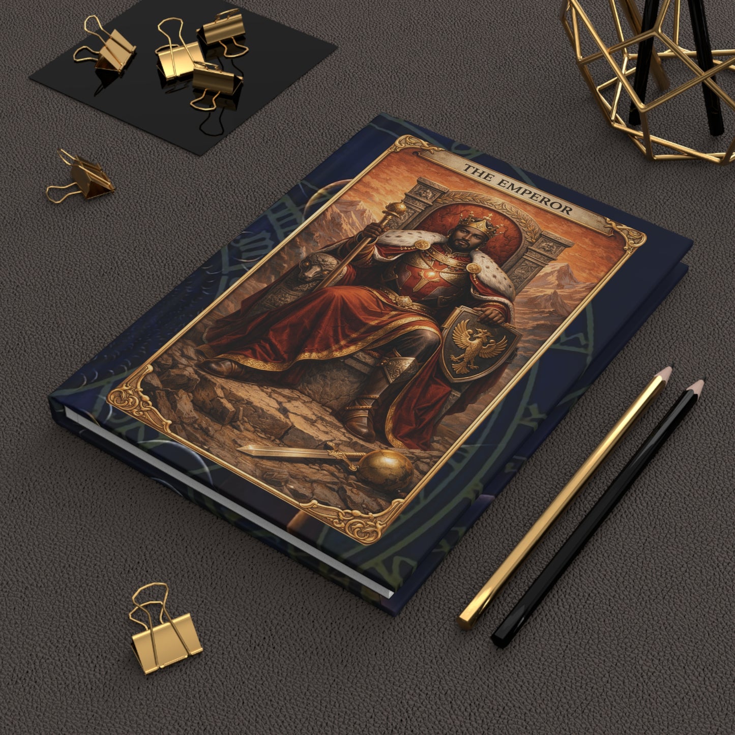 Emperor Tarot Hardcover Journal