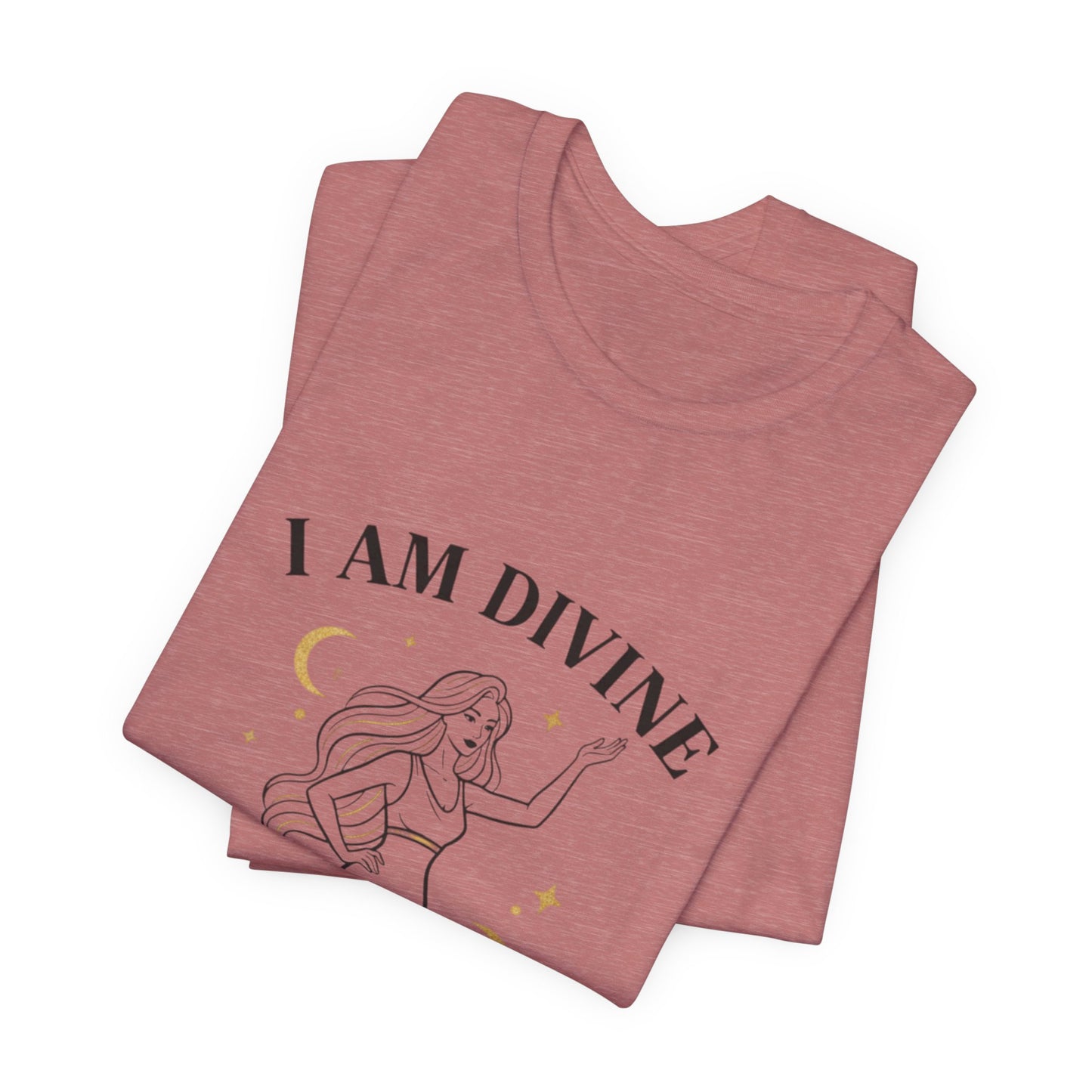 I Am Divine tee | Goddess affirmation shirt, manifest goddess vibe