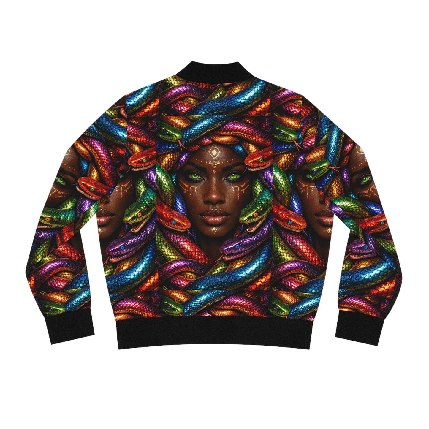 Medusa Snake Head Bomber Jacket