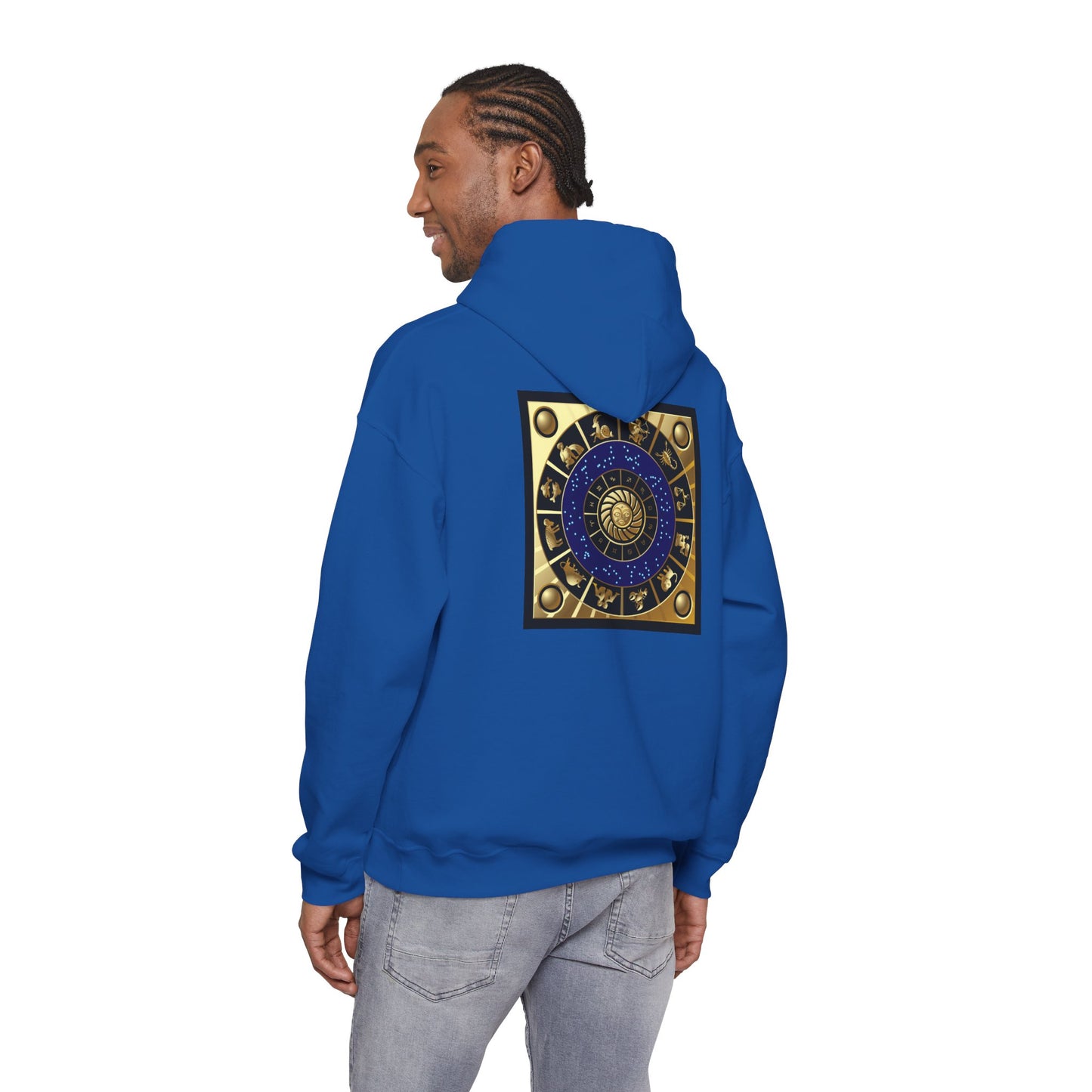 Aries Zodiac Hoodie — Gold Horoscope Ram Astrology Sweatshirt