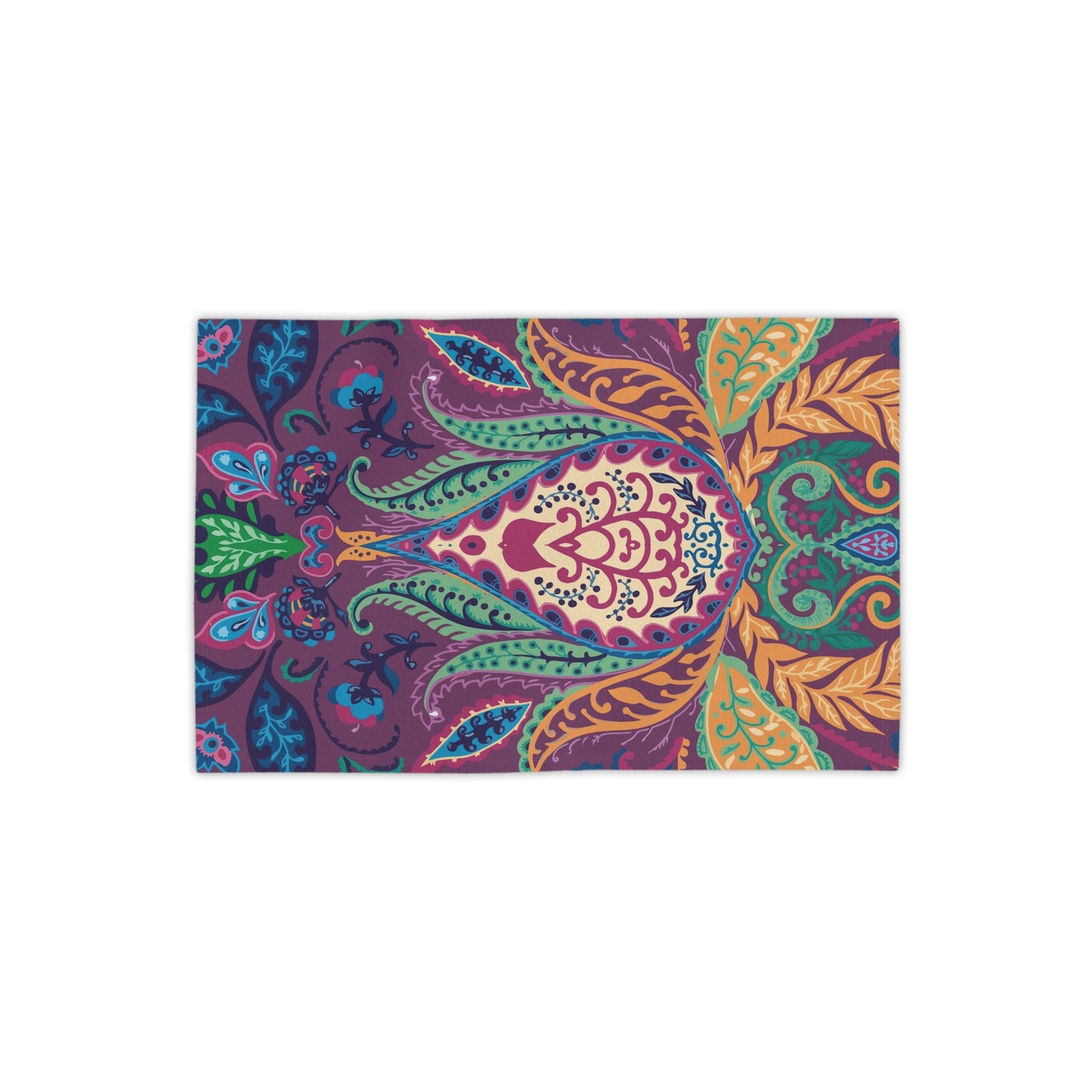 Boho Floral Paisley Beach Towel