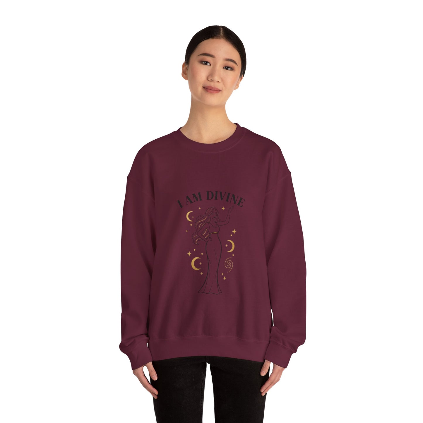 I Am Divine Goddess Sweatshirt | manifest goddess, feminine empowerment