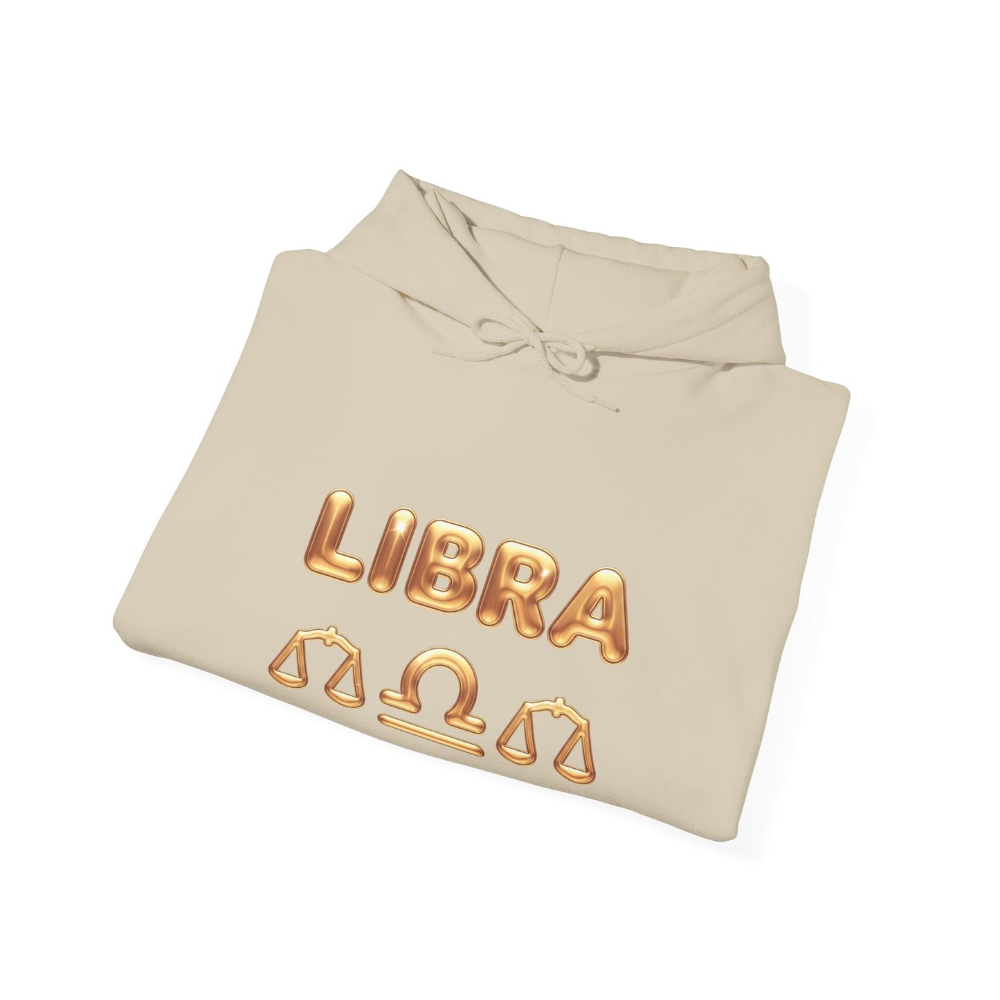 Libra Zodiac Hoodie — Gold Scales Astrology Pullover