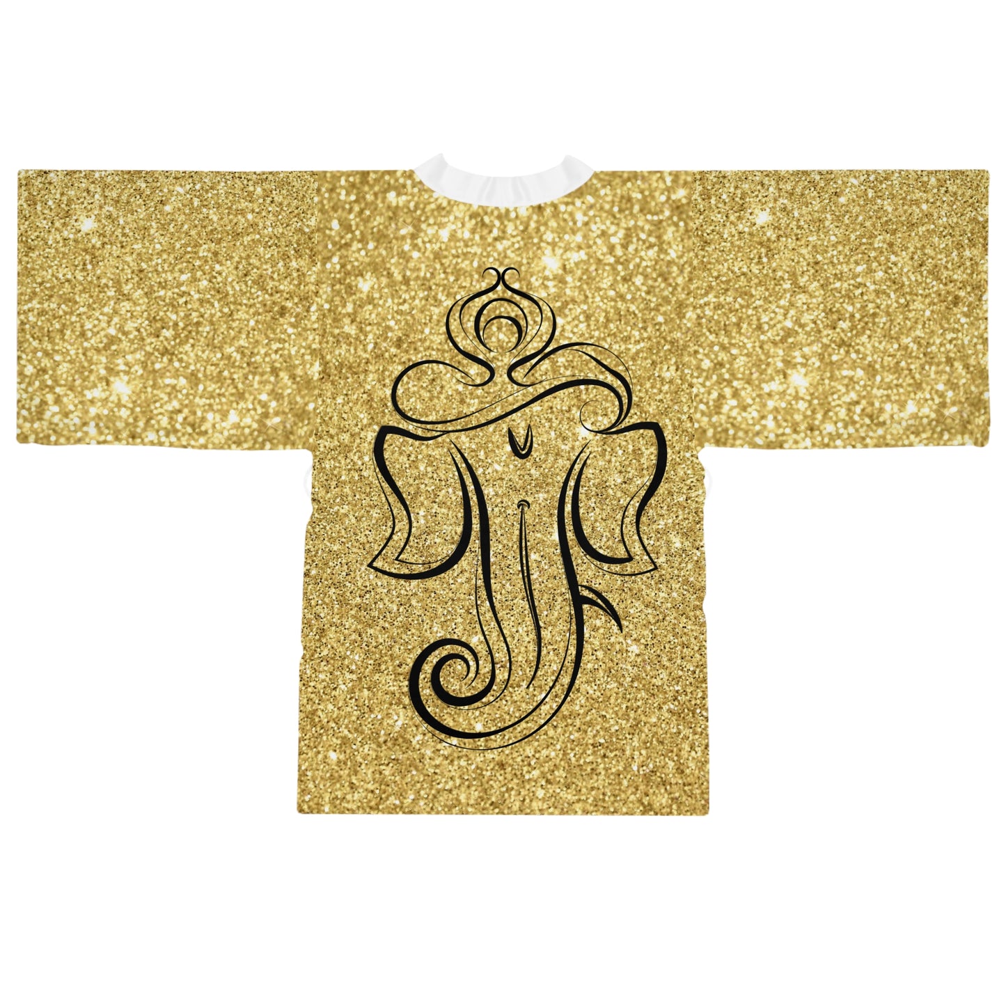 Gold Ganesha Kimono Robe