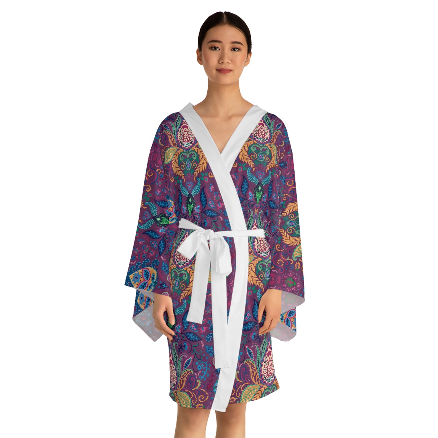 Boho Paisley Kimono Robe