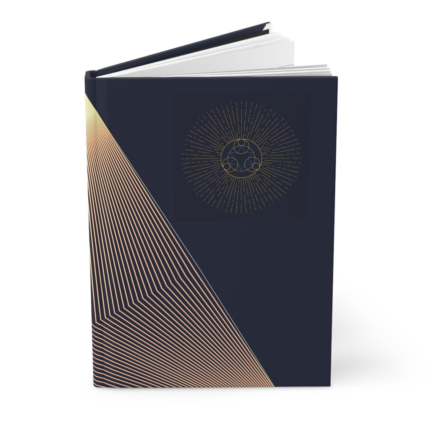 Midnight Geometry Hardcover Journal for Reflection & Planning