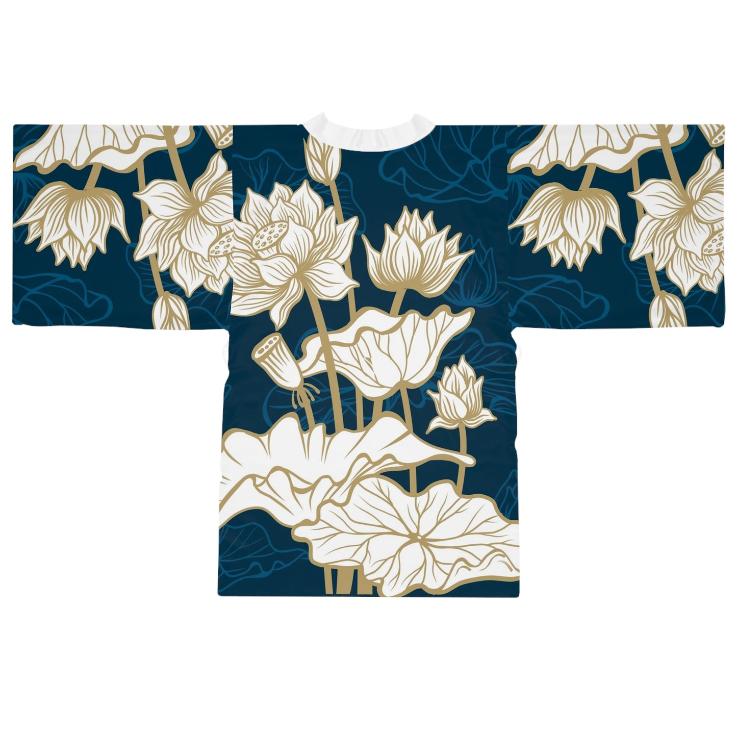 Lotus Floral Kimono Robe