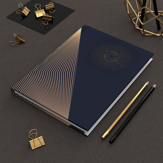 Midnight Geometry Hardcover Journal for Reflection & Planning