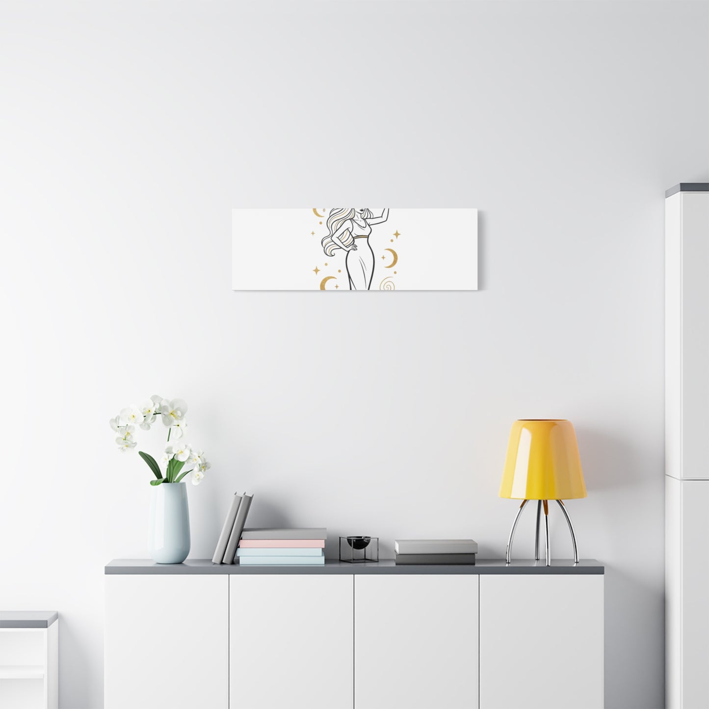 I Am Divine goddess art print | Matte Canvas wall art, manifestation decor