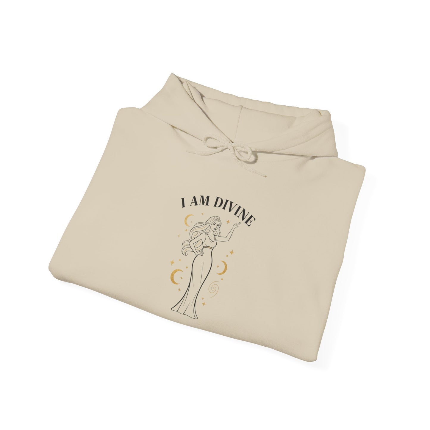 I Am Divine Hoodie | goddess manifest, mythic empowerment