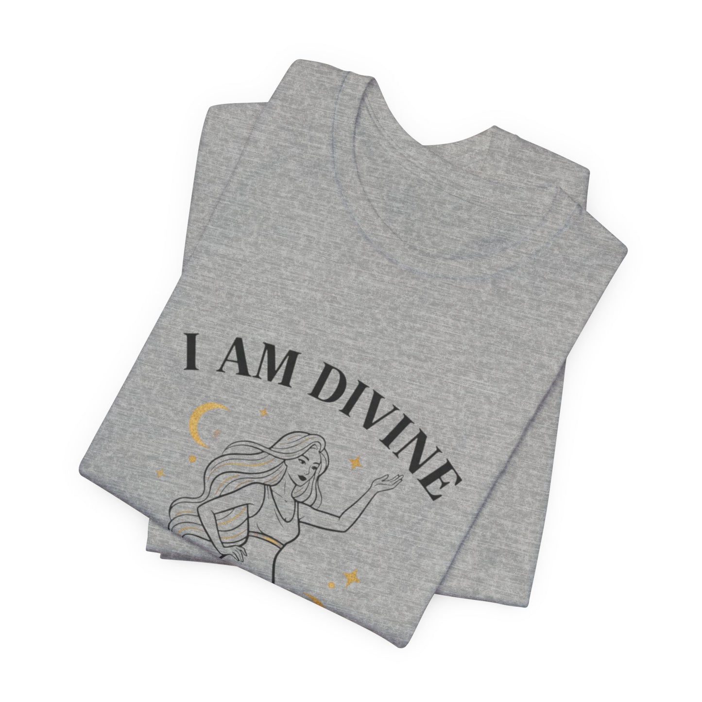 I Am Divine tee | Goddess affirmation shirt, manifest goddess vibe