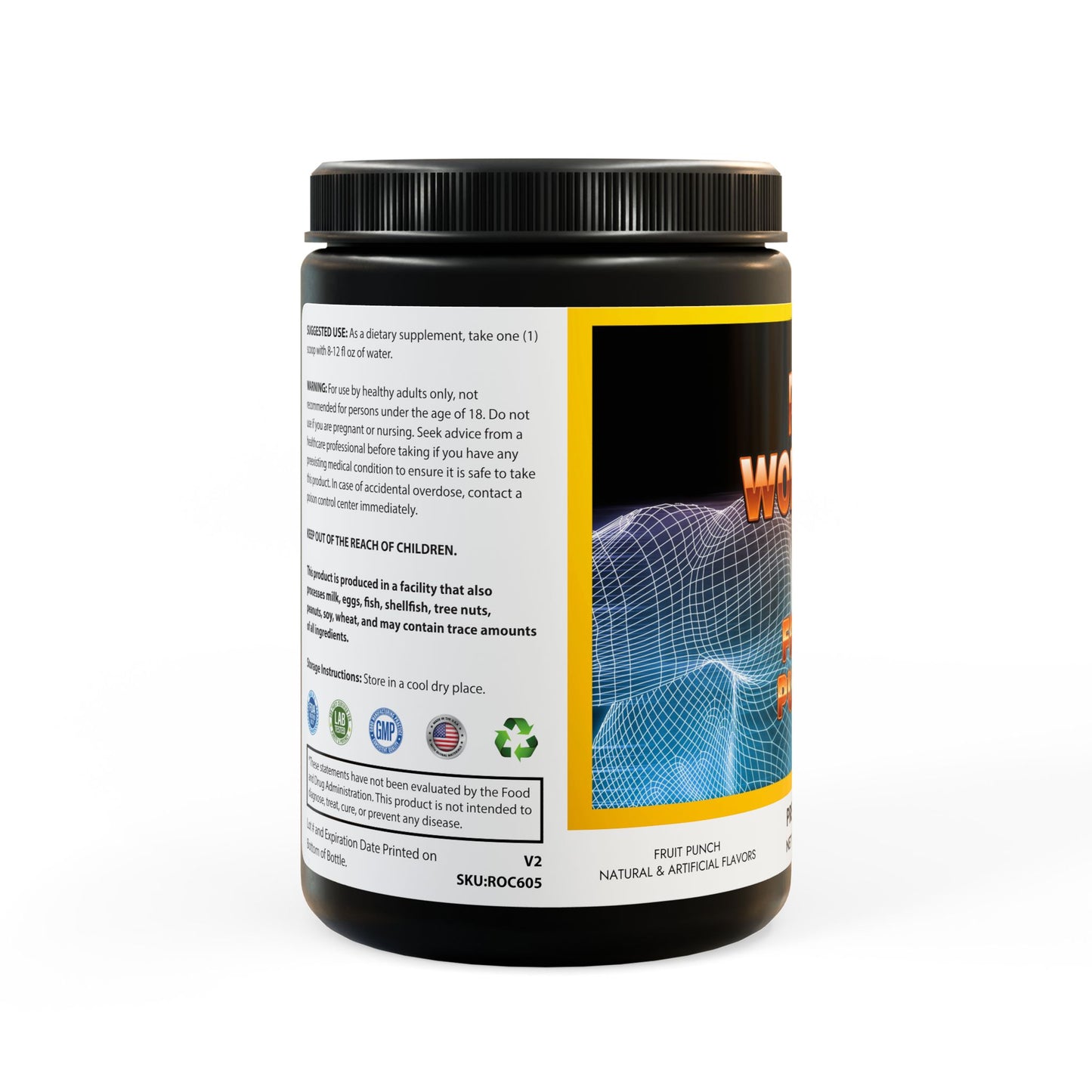 Pre-Workout Supplement, Fruit Punch (204g, 7.1oz)