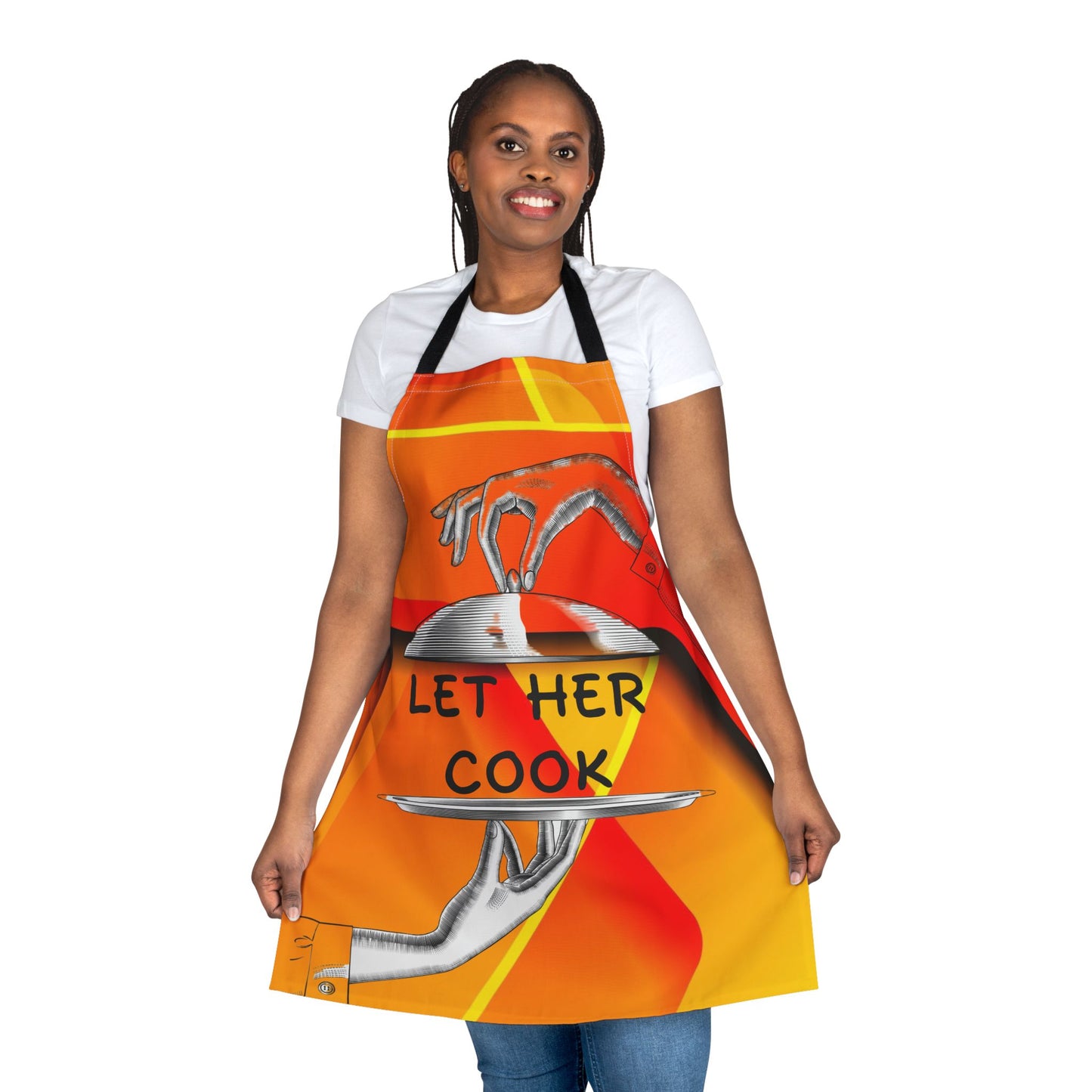"Let Her Cook" Retro Kitchen Apron