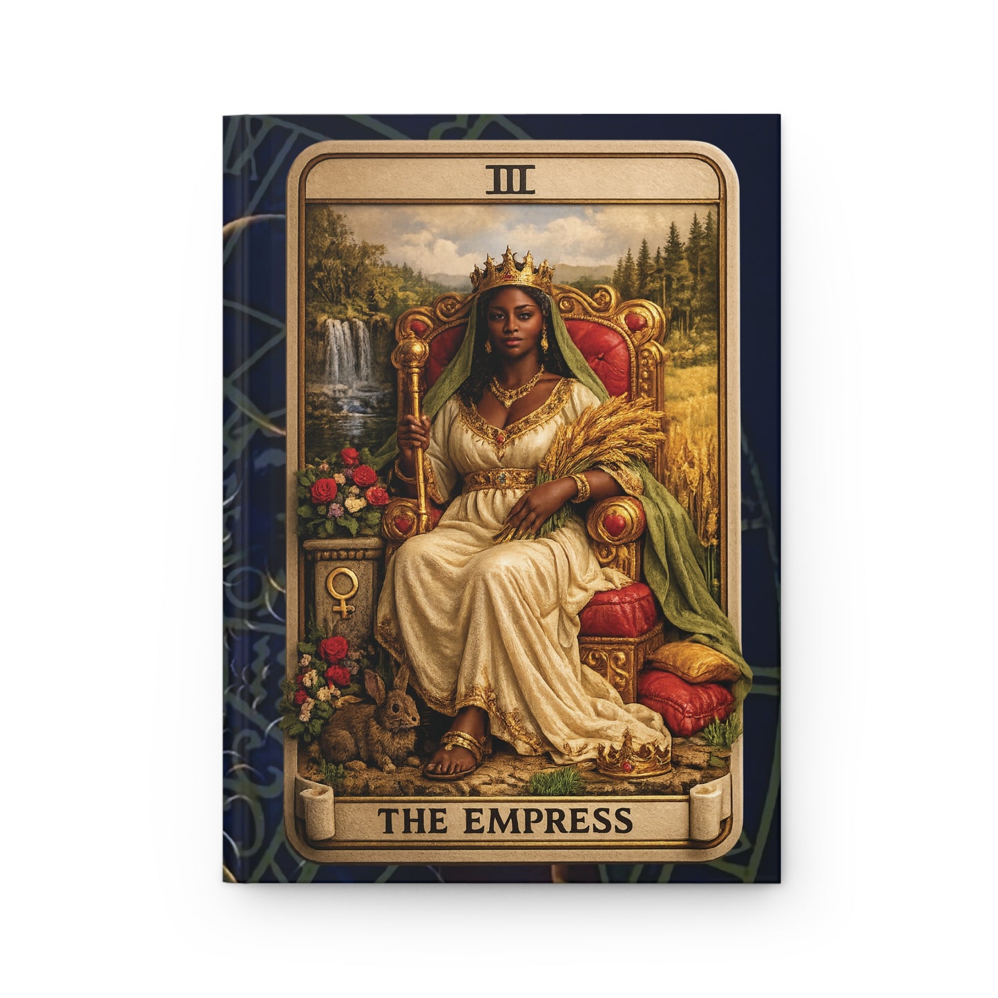 Tarot Empress Card Hardcover Journal for Intuition, Creativity & Spiritual Journaling