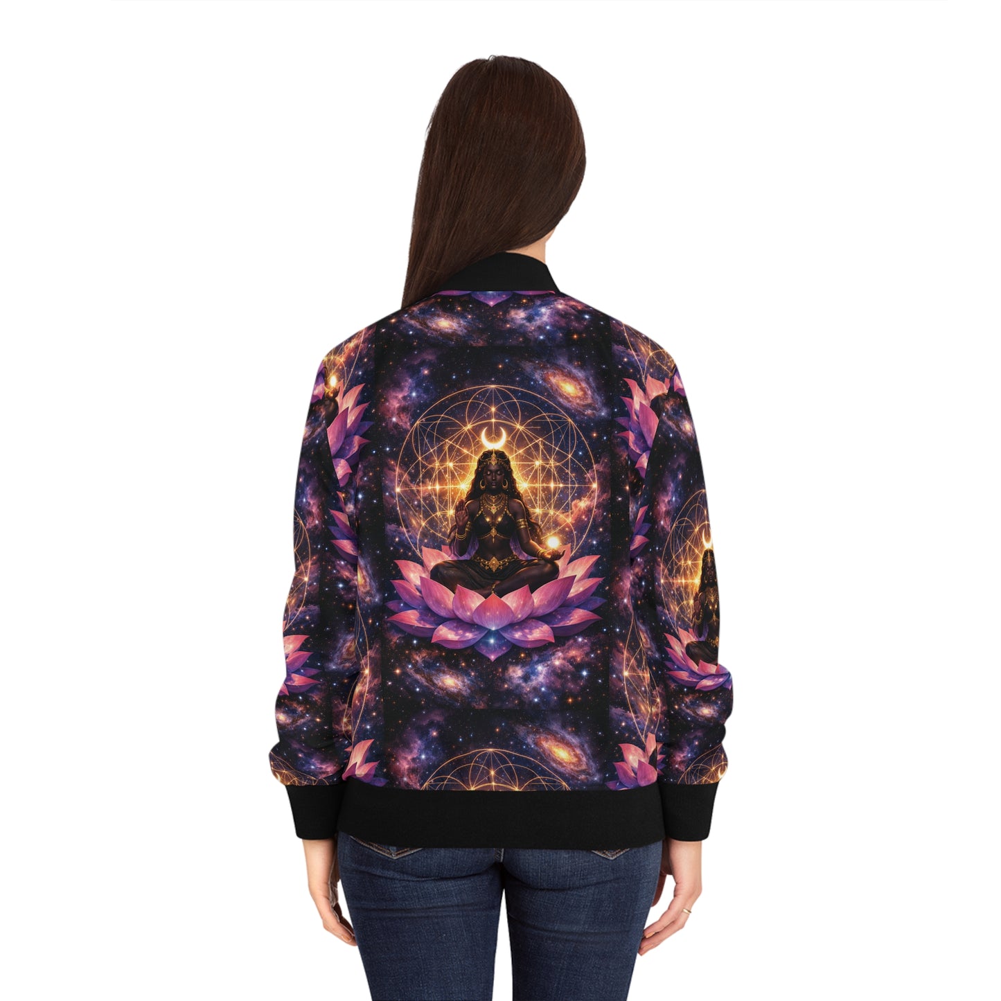 Meditation Lotus Bomber Jacket