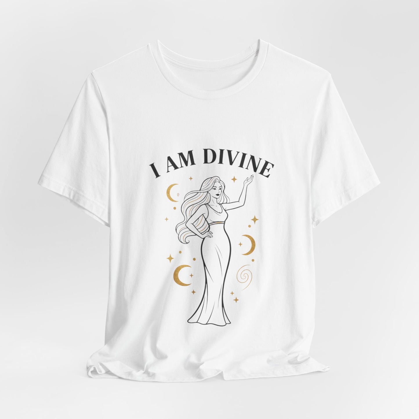 I Am Divine tee | Goddess affirmation shirt, manifest goddess vibe