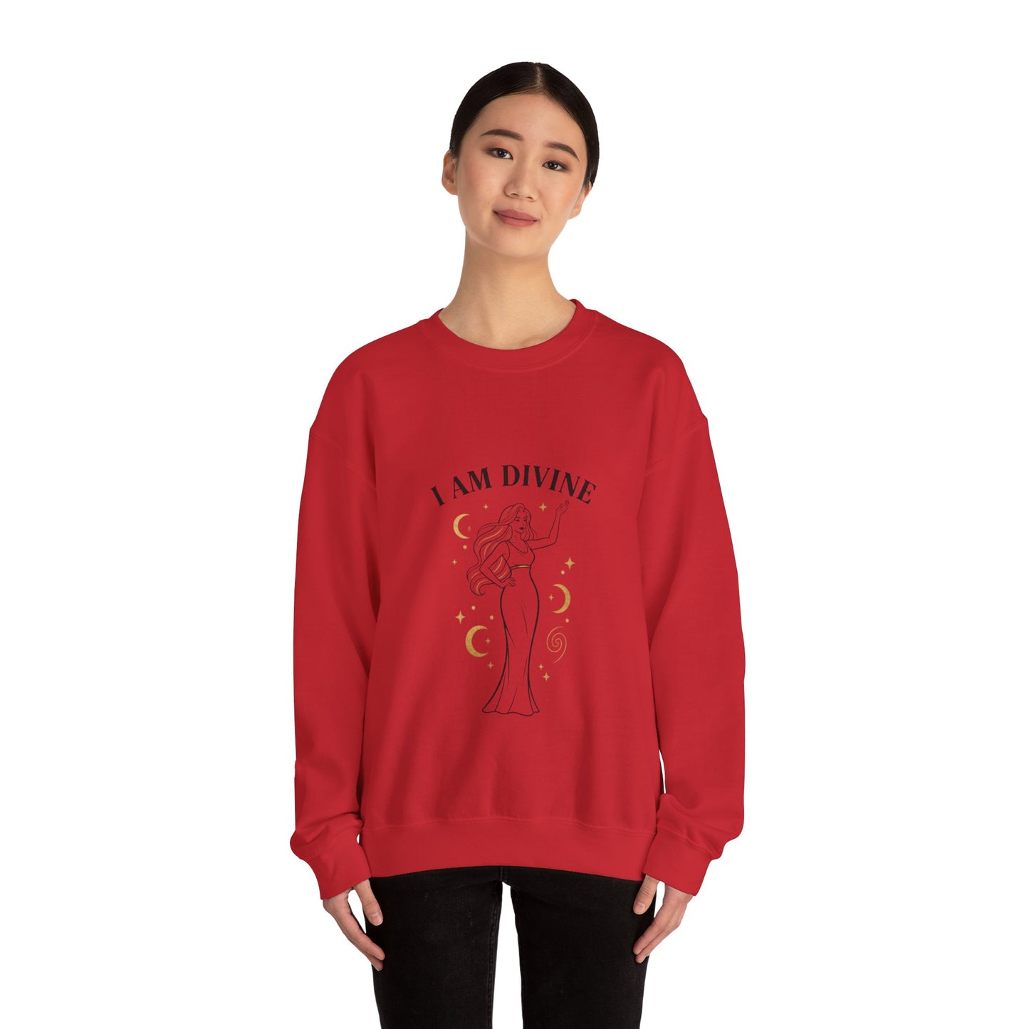 I Am Divine Goddess Sweatshirt | manifest goddess, feminine empowerment