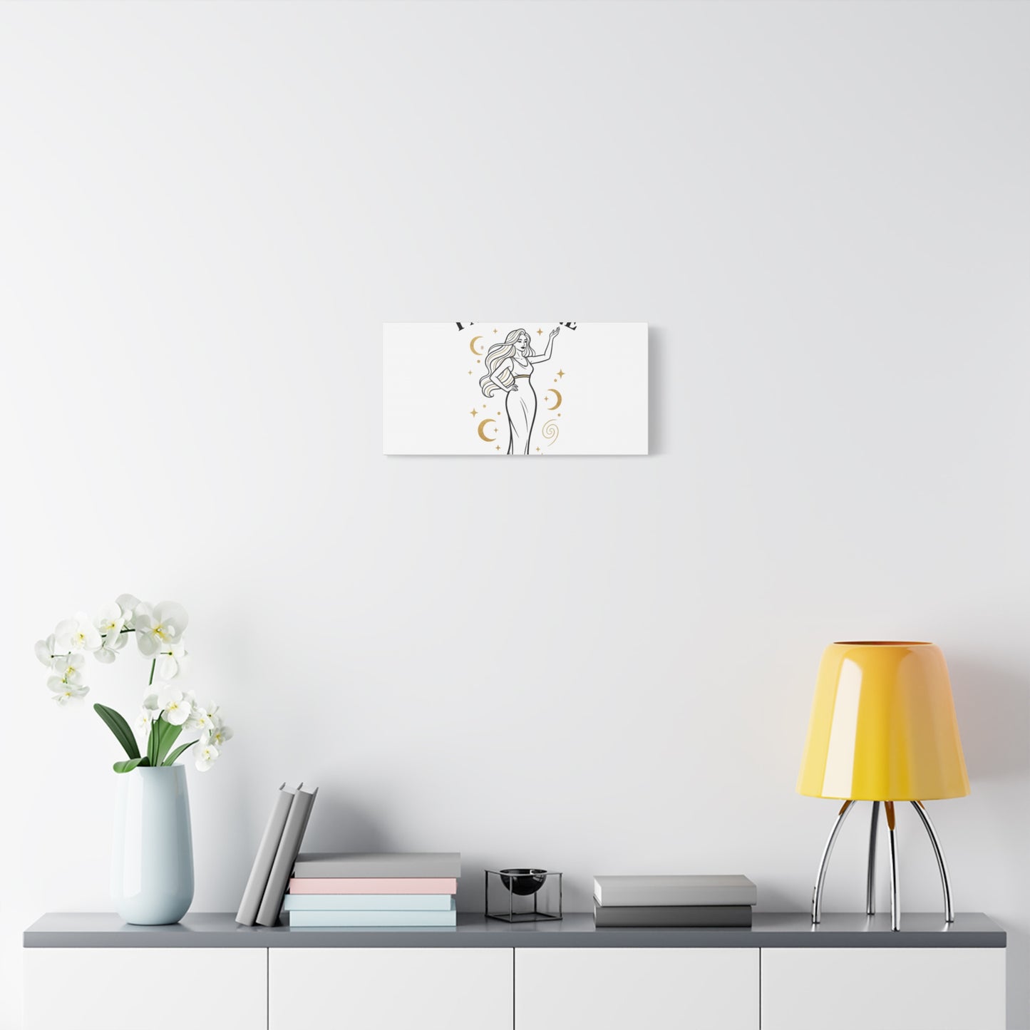 I Am Divine goddess art print | Matte Canvas wall art, manifestation decor