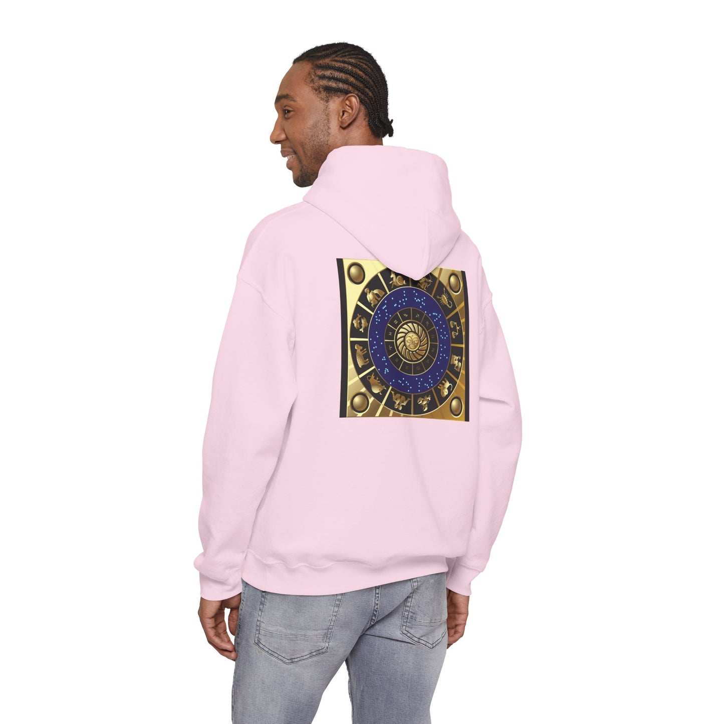 Leo Zodiac Hoodie — Gold Lion Astrology Sweatshirt (Leo Symbol)