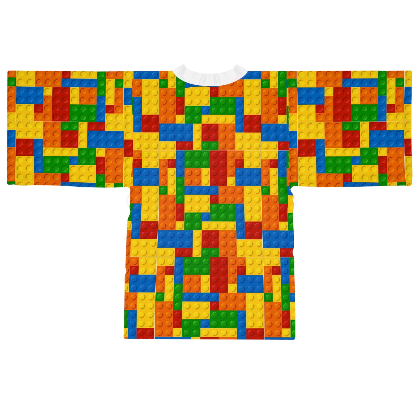 Brick Pattern Kimono Robe