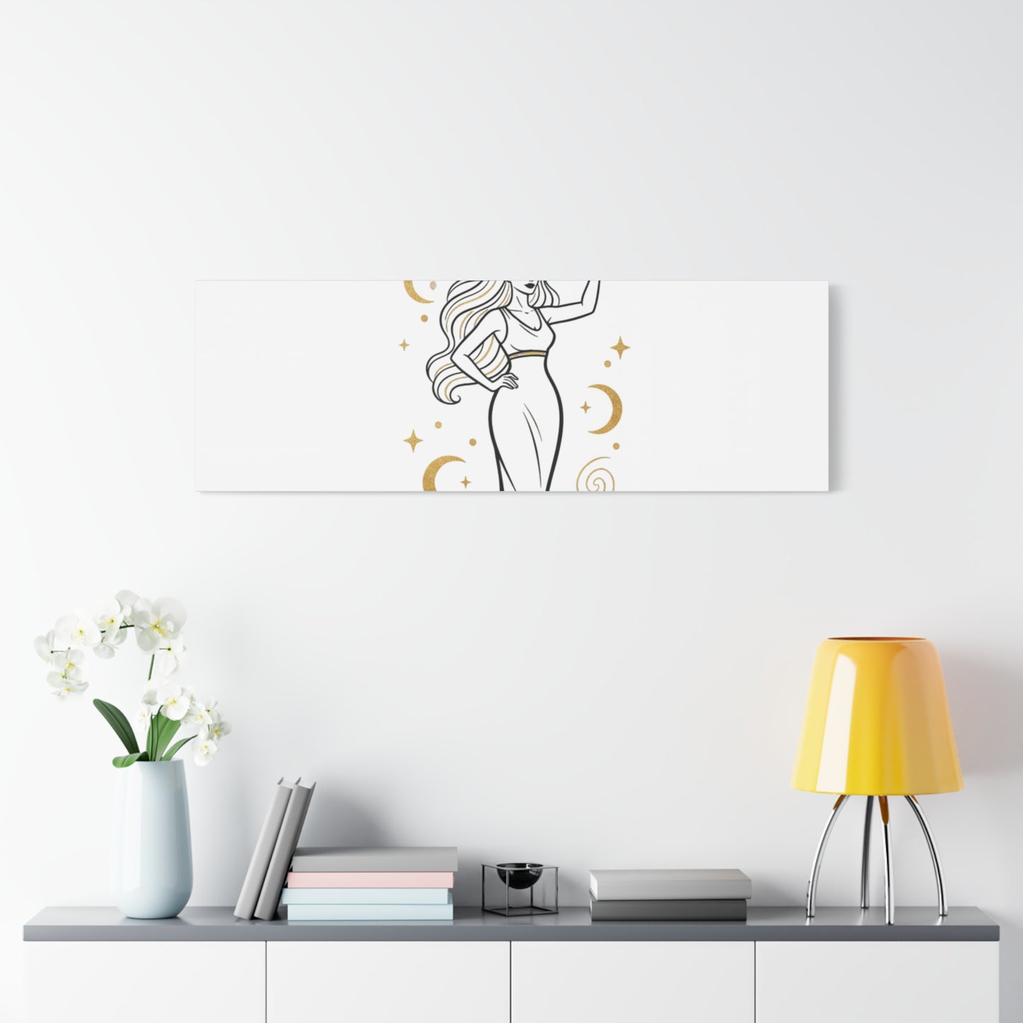 I Am Divine goddess art print | Matte Canvas wall art, manifestation decor