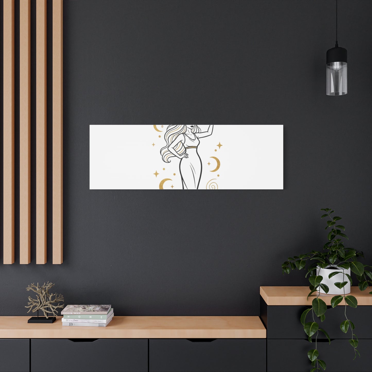 I Am Divine goddess art print | Matte Canvas wall art, manifestation decor