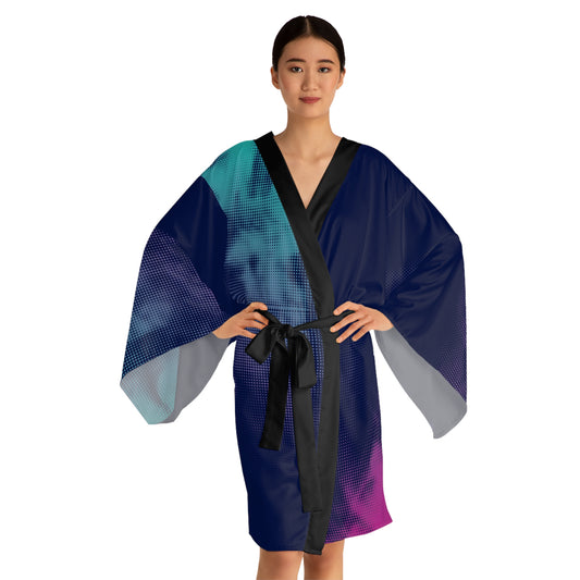 Tie Dyed Kimono Robe