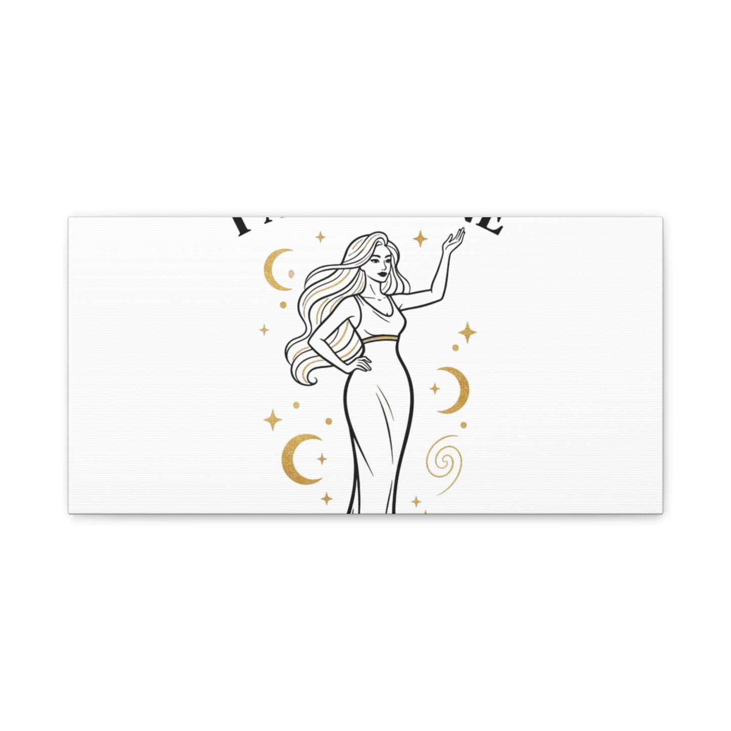 I Am Divine goddess art print | Matte Canvas wall art, manifestation decor
