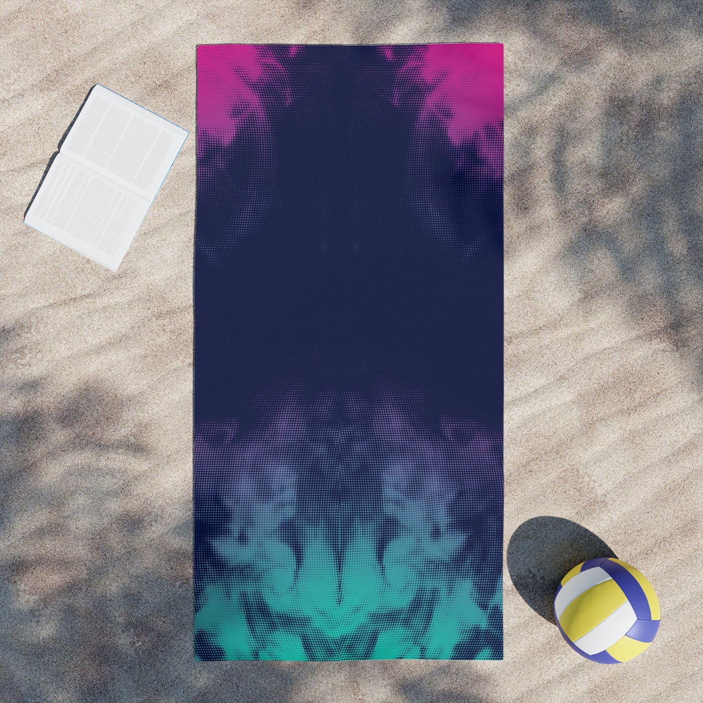 Tie-Dye Ombre Beach Towel