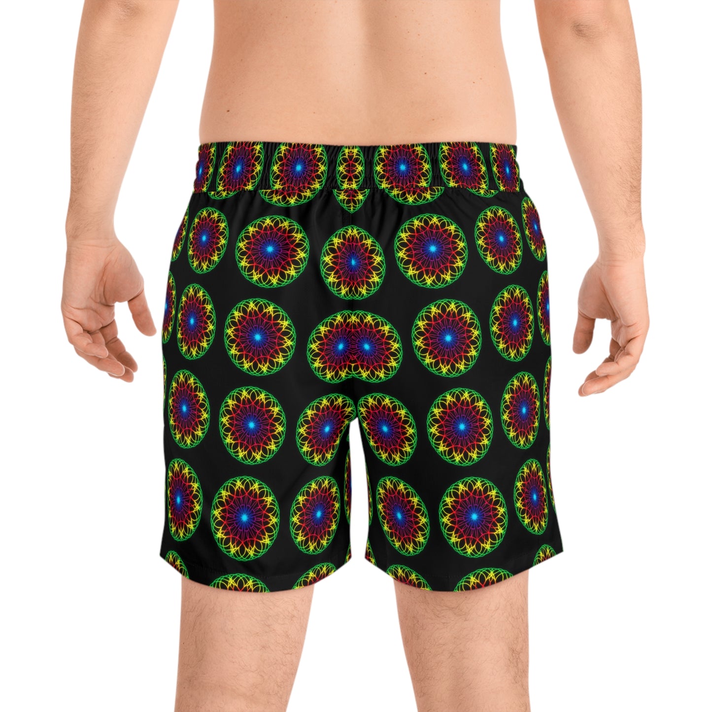 Men's Psychedelic Mandala Swim Shorts