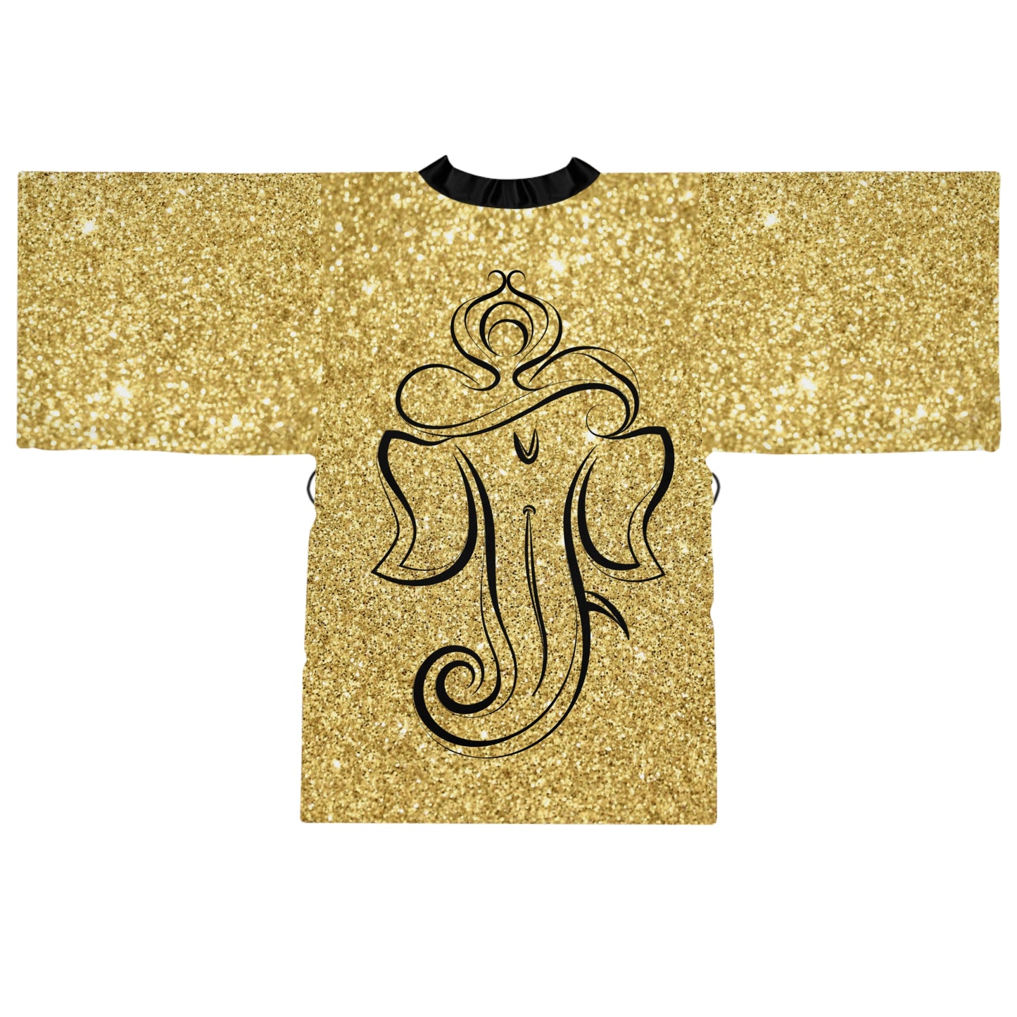 Gold Ganesha Kimono Robe