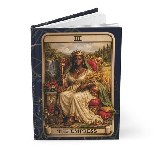 Tarot Empress Card Hardcover Journal for Intuition, Creativity & Spiritual Journaling
