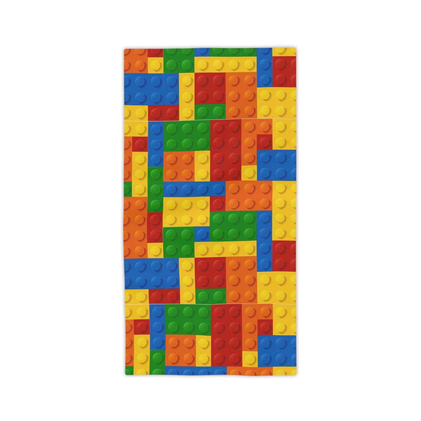 Building Block Pattern Beach Towel
