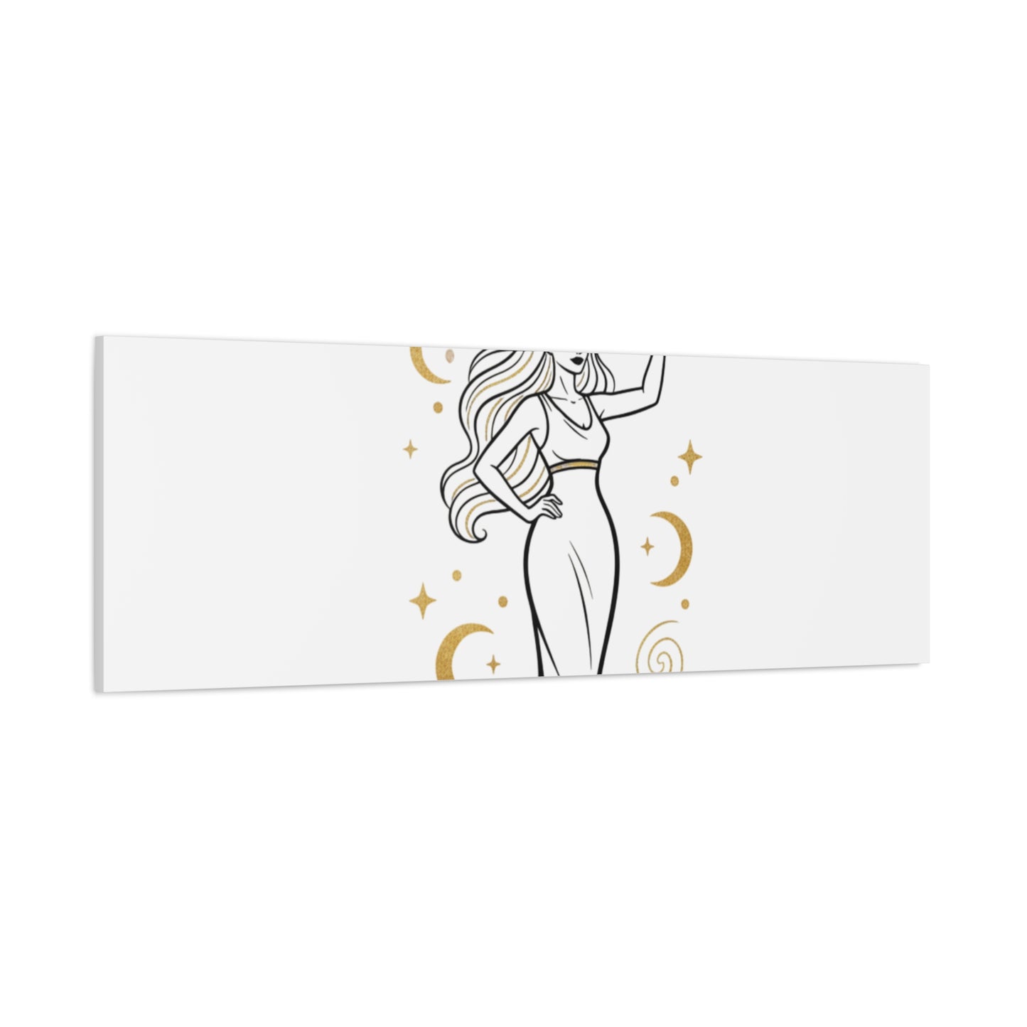 I Am Divine goddess art print | Matte Canvas wall art, manifestation decor