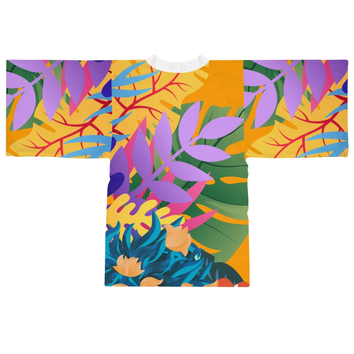Tropical Floral Kimono Robe