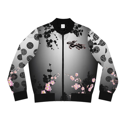 Cherry Blossom Dragon Bomber Jacket One
