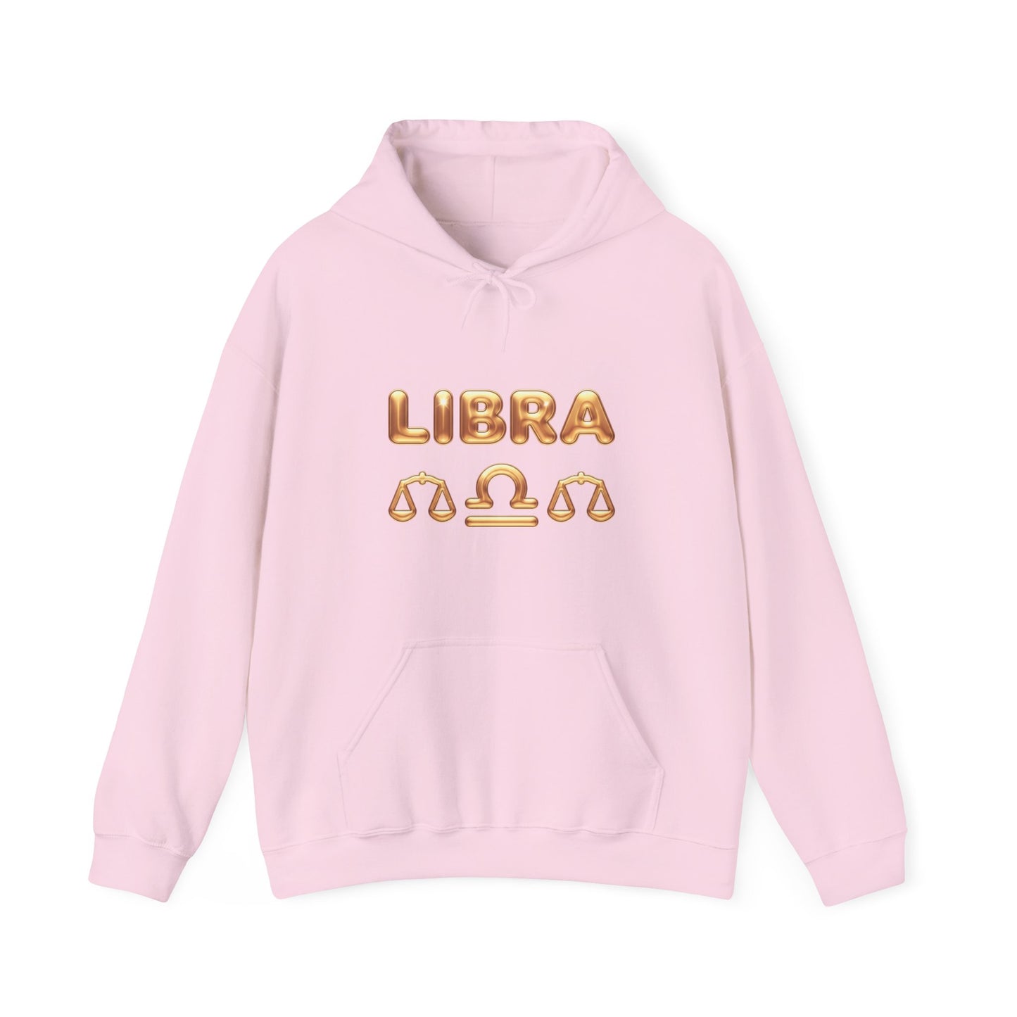 Libra Zodiac Hoodie — Gold Scales Astrology Pullover