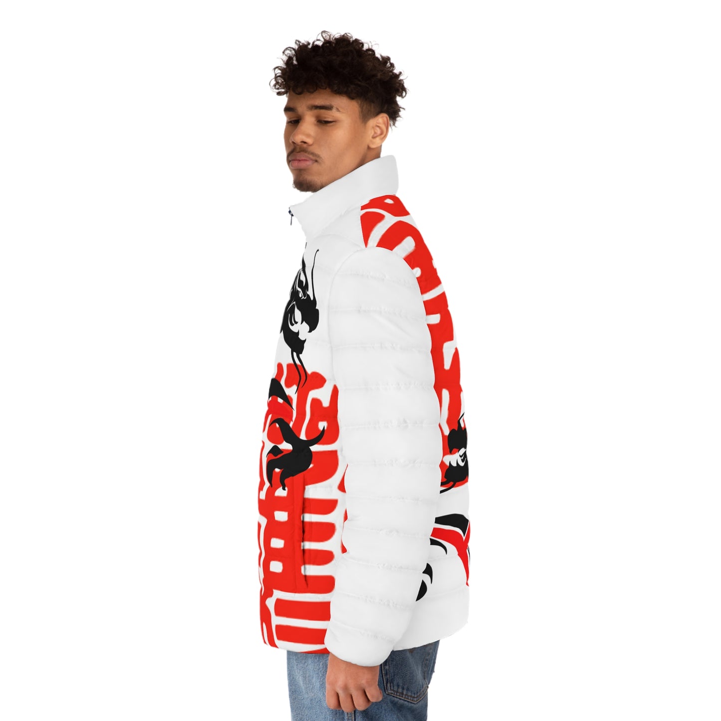 Red Dragon Puffer Jacket