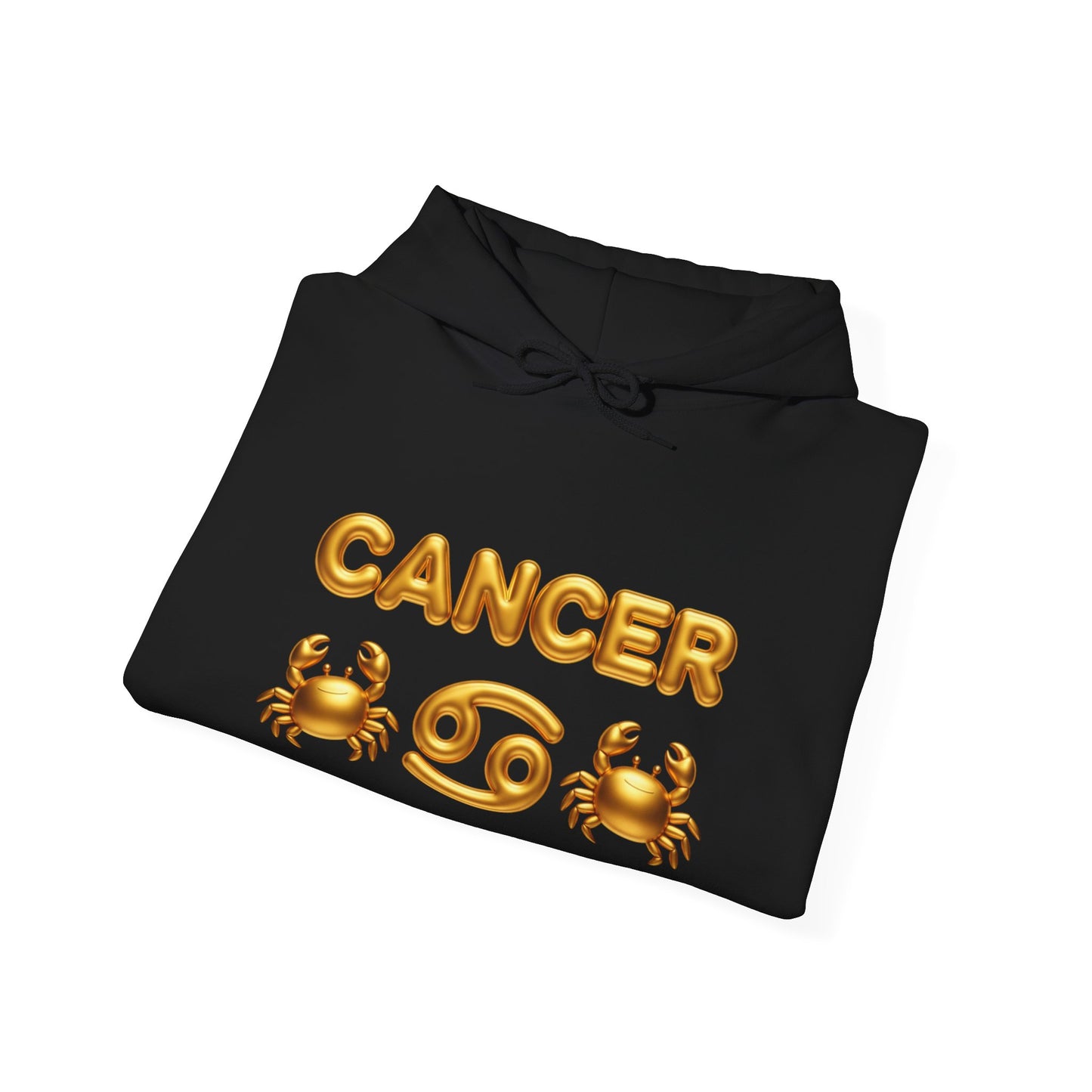 Cancer Zodiac Hoodie — Gold Crab Astrology Sweatshirt