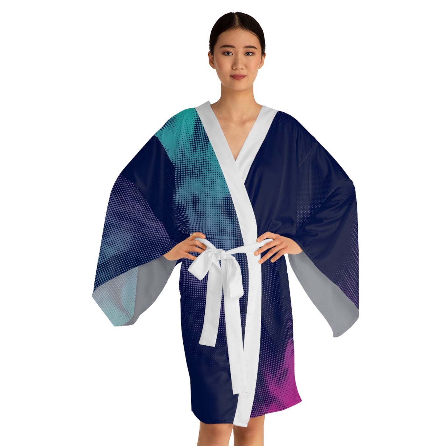 Tie Dyed Kimono Robe