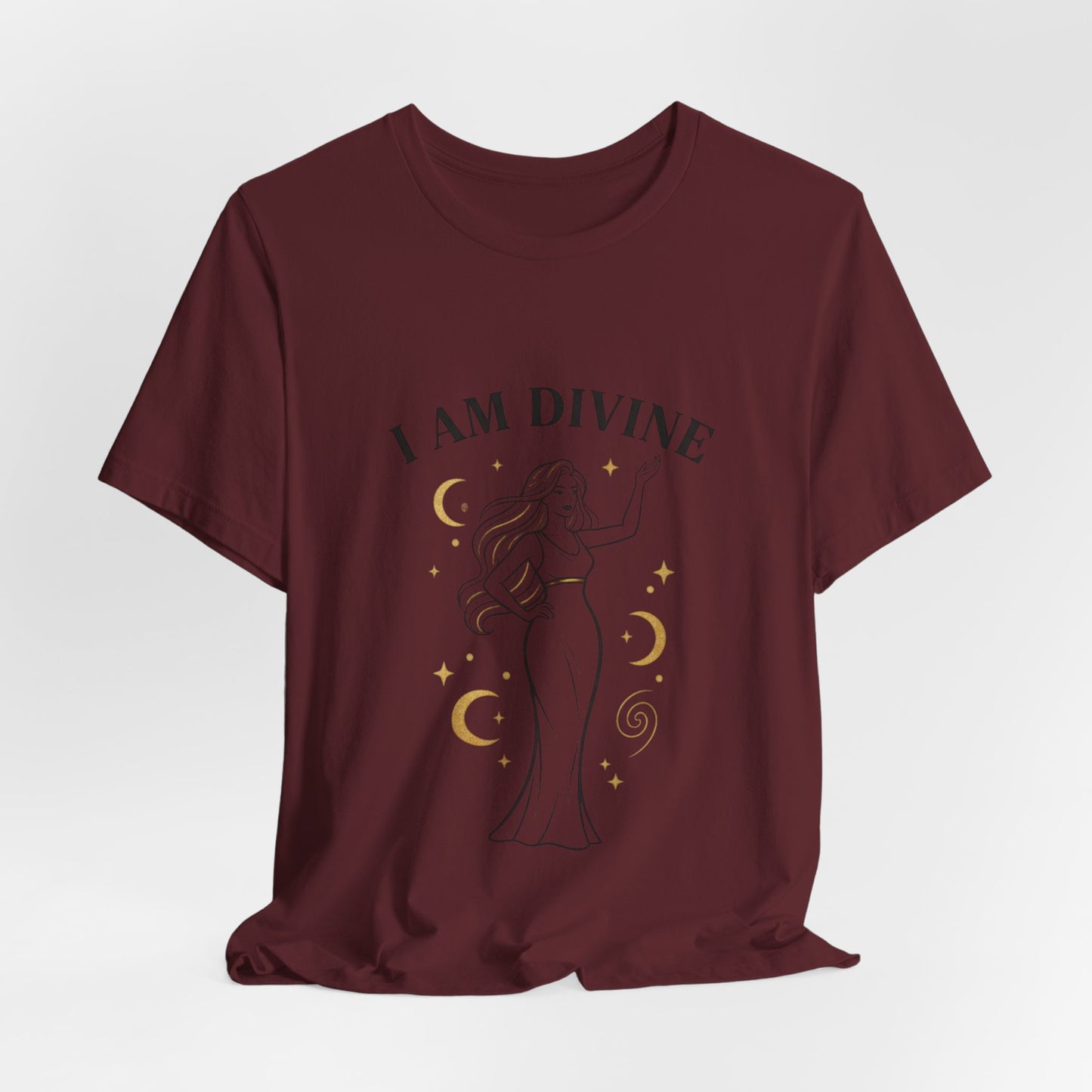 I Am Divine tee | Goddess affirmation shirt, manifest goddess vibe