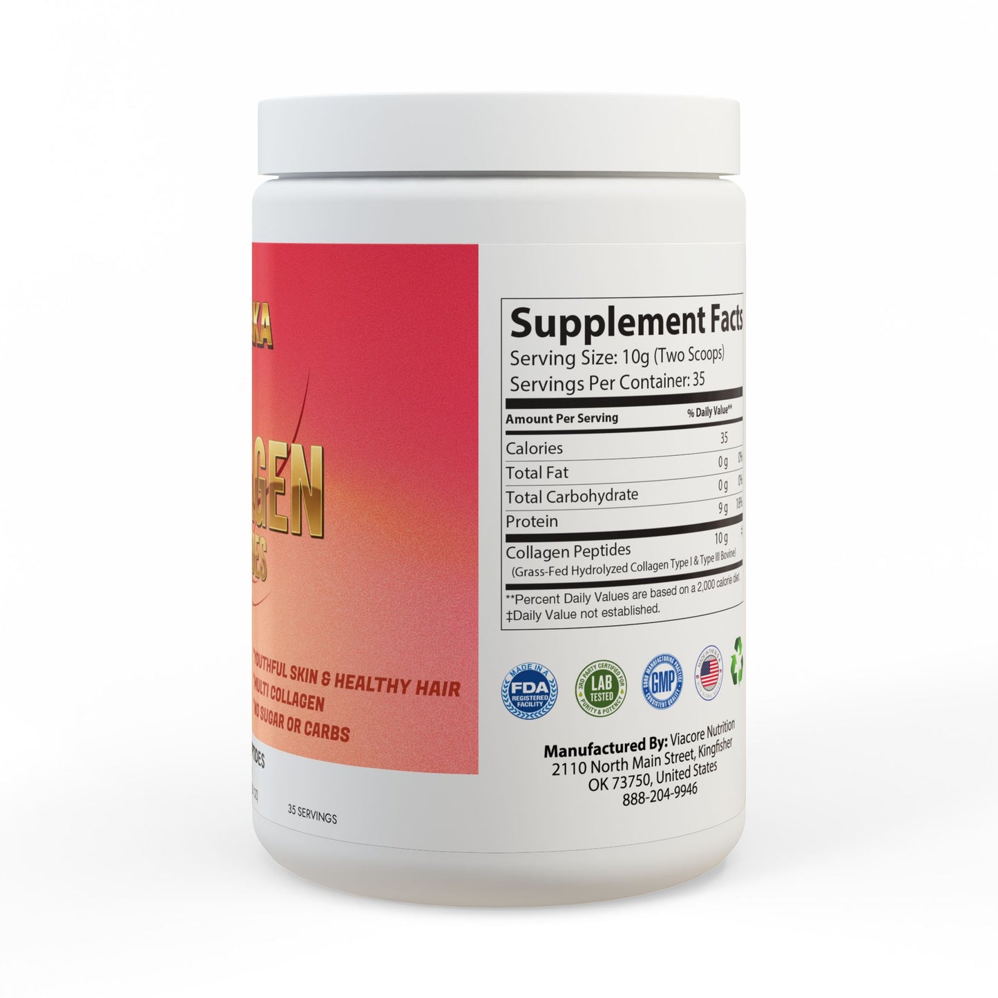 Collagen Peptides Type I & III Supplement (350g, 12.3oz)