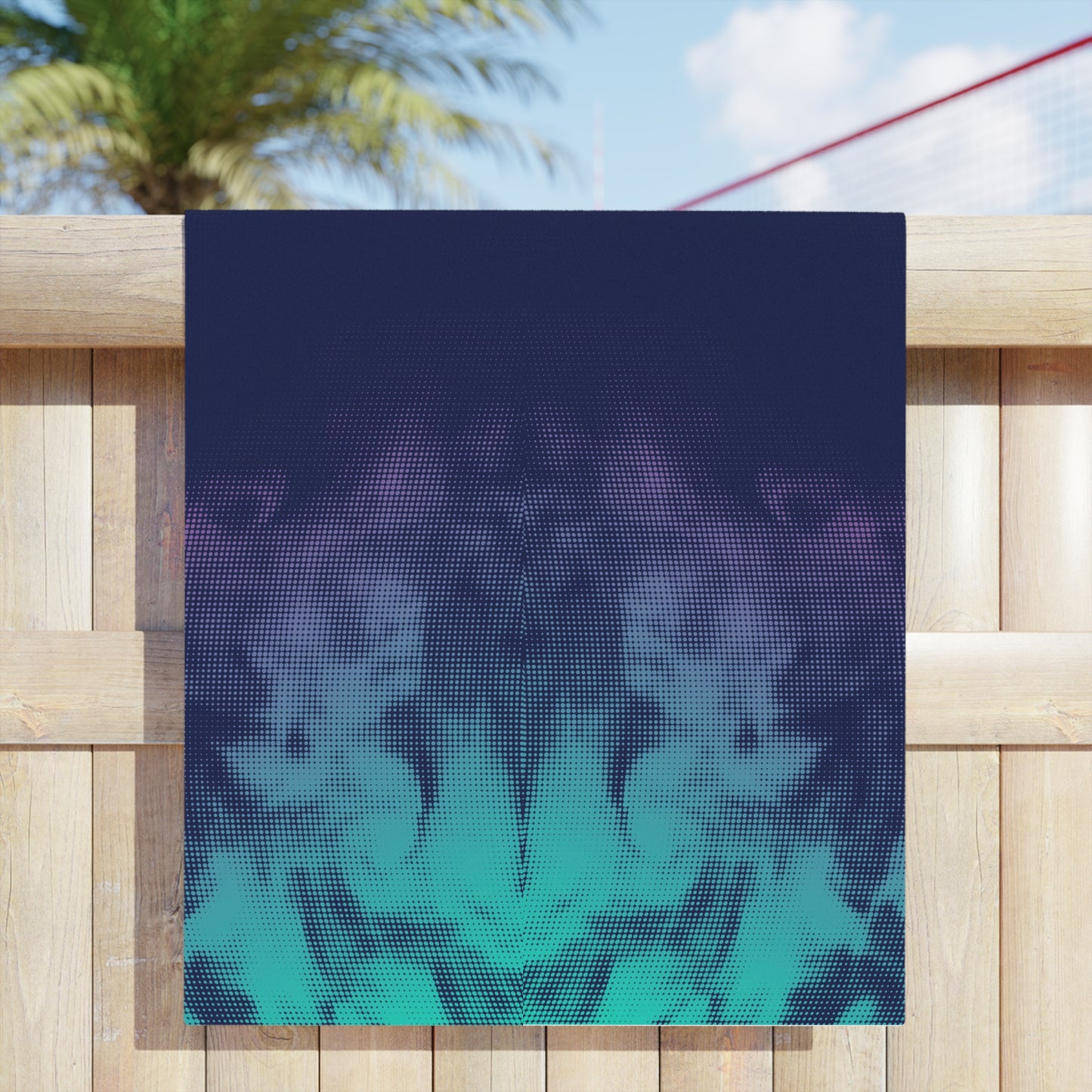 Tie-Dye Ombre Beach Towel