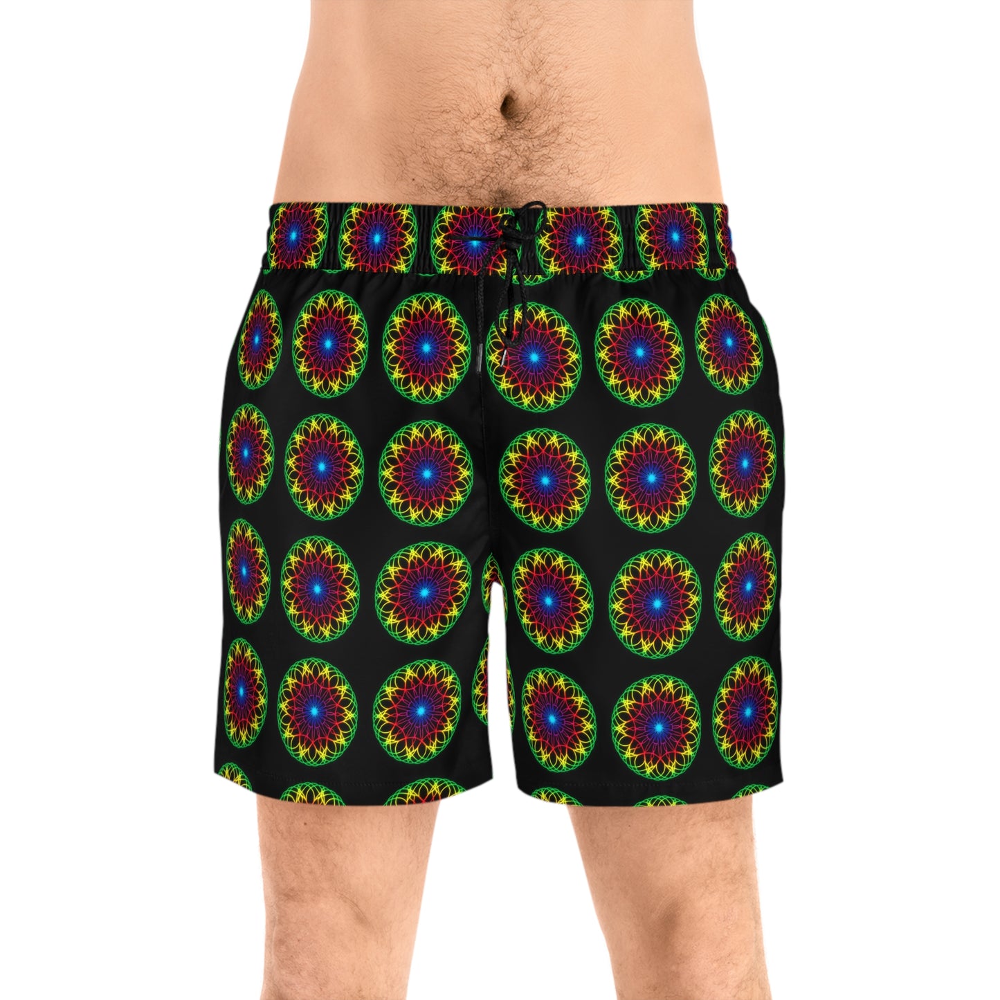 Men's Psychedelic Mandala Swim Shorts