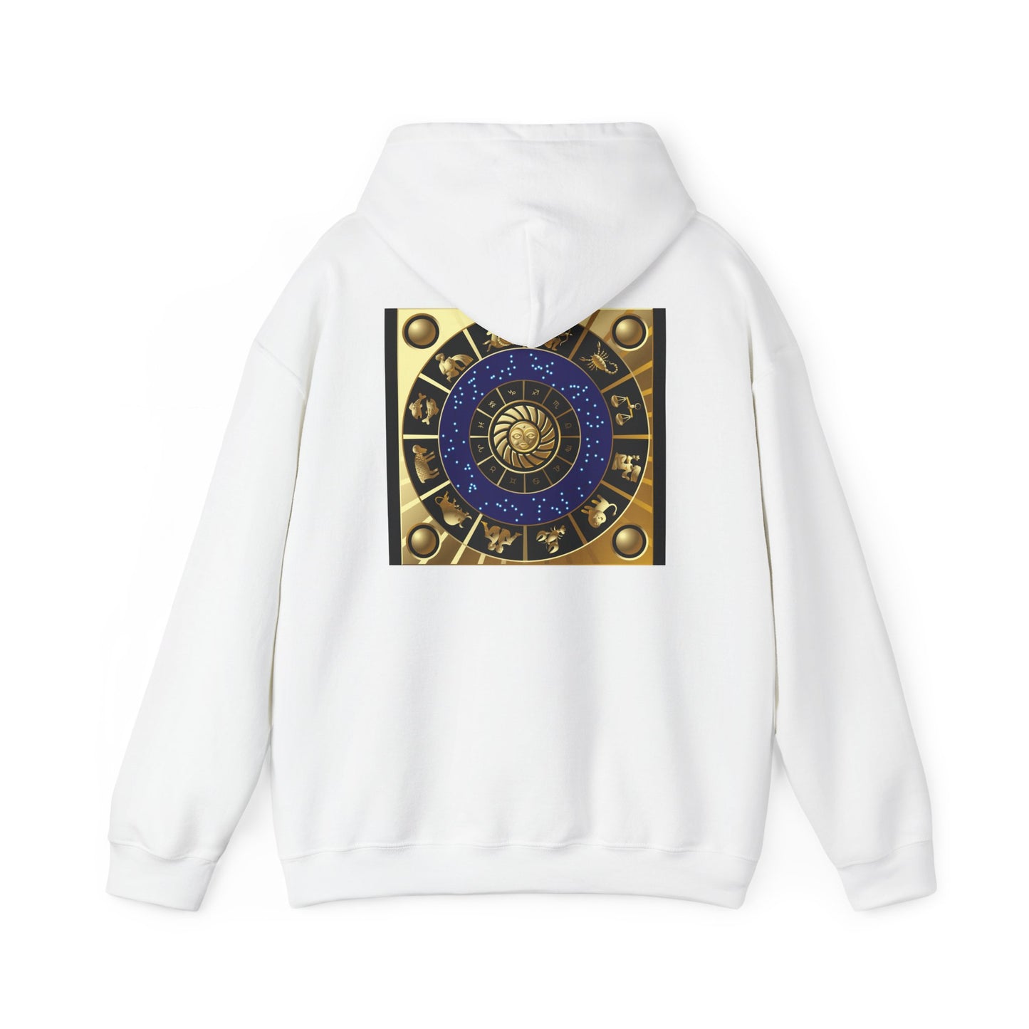 Leo Zodiac Hoodie — Gold Lion Astrology Sweatshirt (Leo Symbol)