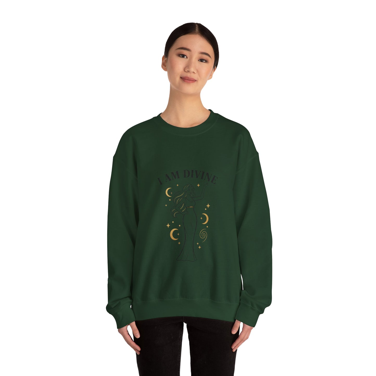 I Am Divine Goddess Sweatshirt | manifest goddess, feminine empowerment