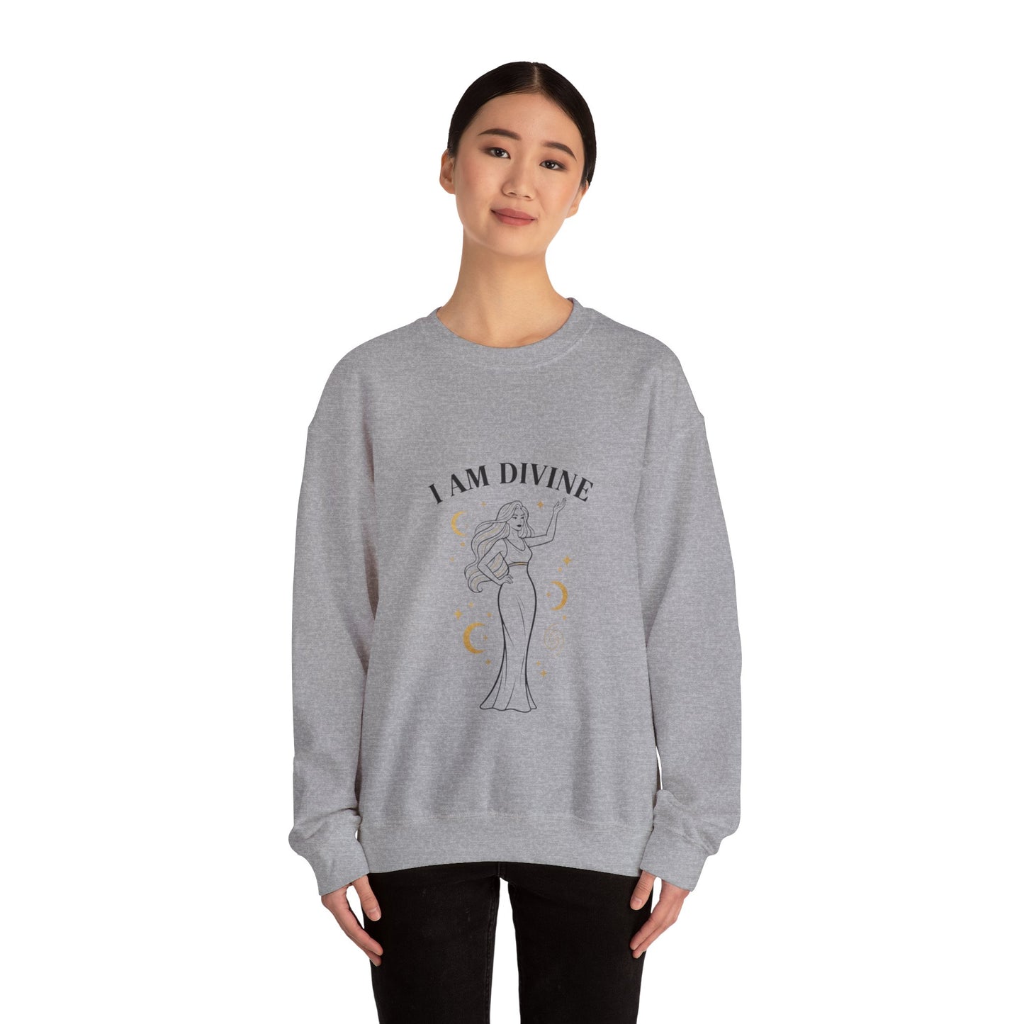 I Am Divine Goddess Sweatshirt | manifest goddess, feminine empowerment