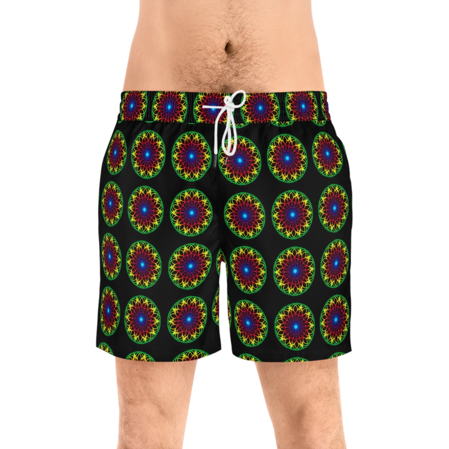 Men's Psychedelic Mandala Swim Shorts