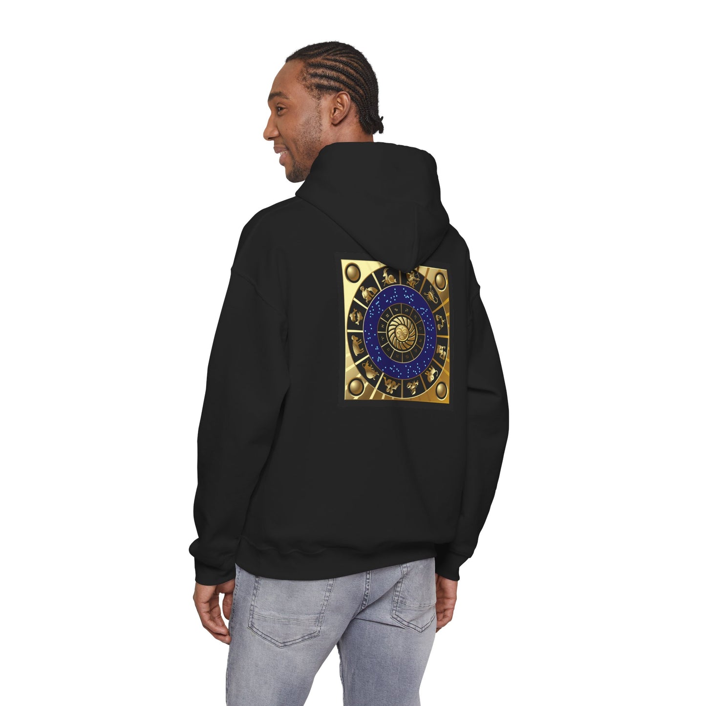 Pisces Zodiac Hoodie — Gold Astrological Sign Sweatshirt